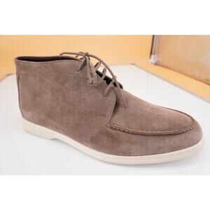 Canali Taupe Suede Chukka Hiking Boots Size 8 New Lace Up $595 New Ankle